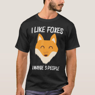 T-shirt Cute Fox Pour Hommes Femmes Mammifère Animal Anima