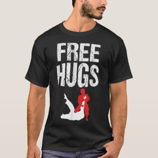 T-shirt Cute Free Hugs Jiu Jitsu BJJ Martial Arts
