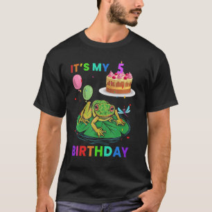 T-shirt Cute Frog 6e Anniversaire Grenouilles Graphique an