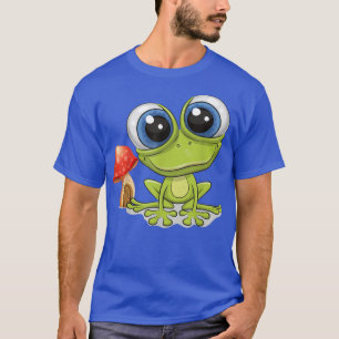T-shirt Cute Frog Champignons Cottagecore Vêtements esthét