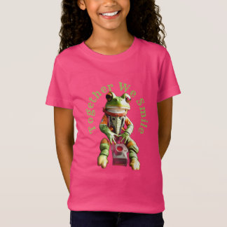 T-Shirt Cute Frog Commander dans navette spatiale