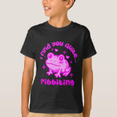 T-shirt Cute Frog Pun Ribbiting Frog Lovers Quote Design P (Devant)