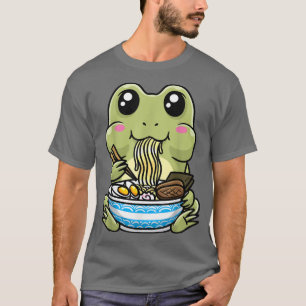T-shirt Cute Frog Ramen Bowl bol de nouilles japonaises Ka