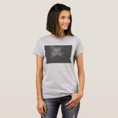 T-shirt Cute Funky Chat Kitten Eyes Visage Esquisse (Devant entier)