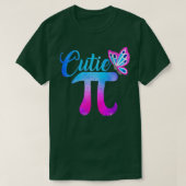 T-shirt Cute Funny Cutie Pi Math Pie Papillon Math Pun (Design devant)