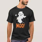 T-shirt Cute Funny Ghost Cow Moo I mean Boo Halloween Cost (Devant)