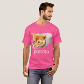 T-shirt Cute Funny Kitty Cat Purrito Burrito Pun gift (Devant entier)