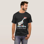 T-shirt Cute Funny Santa Duck Silly Goose On The Loose Chr (Devant entier)