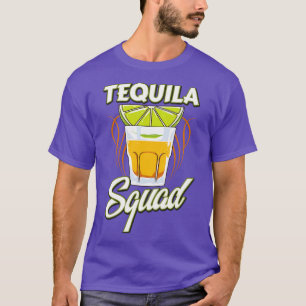 T-shirt Cute Funny Tequila Squad Margarita Boire
