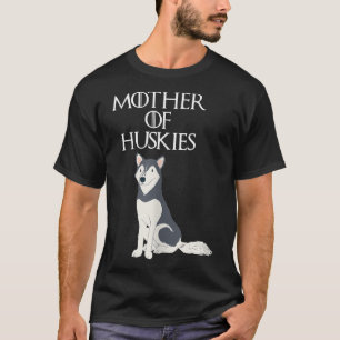T-shirt Cute Funny Unique Sibérie Husky Chien Maman