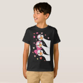 T-shirt Cute Funny Valentine Silly Gooses Heart Love Match (Devant entier)
