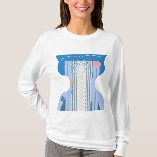 T-shirt Cute Funny Valentine's Day Corset Bustier (Devant)