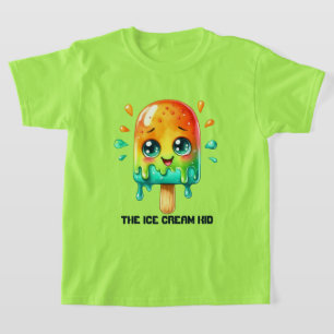 T-shirt Cute gamin de crème glacée personnalisable