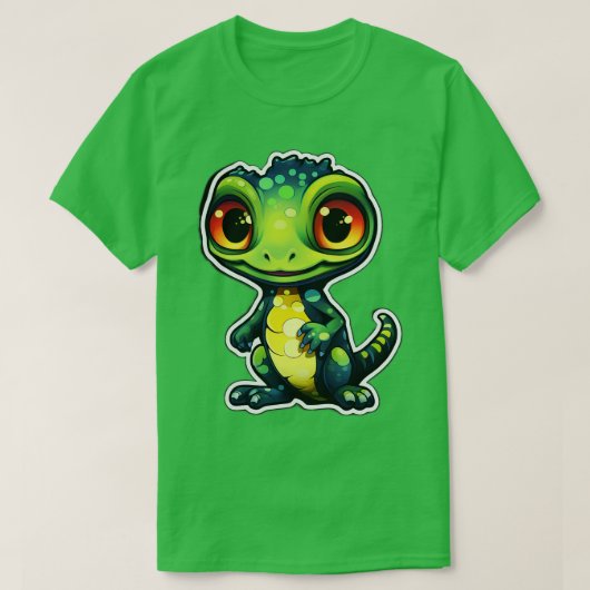 T-shirt Cute Gecko Gecko Maman Funny Geckos 2 (Design devant)