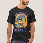 T-shirt Cute Gecko Welcome School Nom de l'année Professeu (Devant)