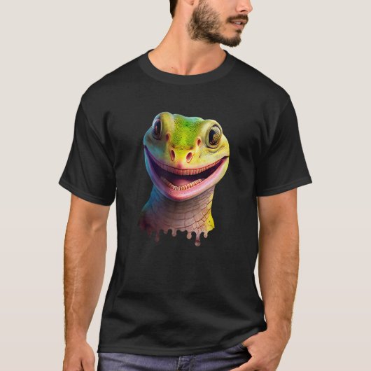 T-shirt Cute Gecko Wildlife Lizard 1 (Devant)