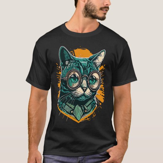 T-shirt Cute Genius chat pour chaton Kitty Adoption (Devant)