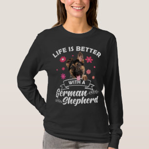 T-shirt Cute German Shepherd Art Men Women Dog Lover Germa