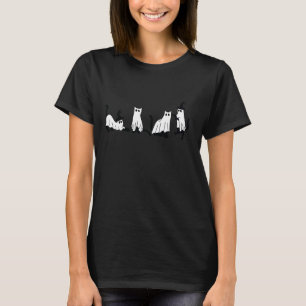 T-shirt Cute Ghost Cats Funny Halloween Costumes de tenue