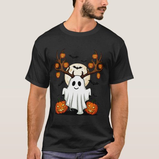T-shirt Cute Ghost Deer (Devant)