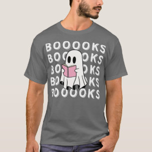 T-shirt Cute Ghost Lire un livre rose sur Dark