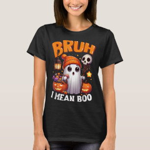 T-shirt Cute Ghost Trick Or Treat Candy Bruh Fantôme Hallo