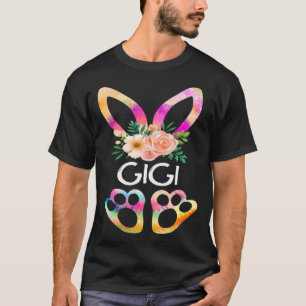 T-shirt Cute Gigi Bunny Tie Dye Imprimer Famille Pâques Jo