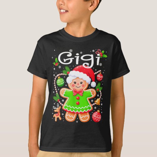 T-shirt Cute Gigi Gingerbread Family Matching Christmas Co (Devant)