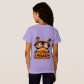 T-Shirt Cute Ginger Chats en sorcier Casquette Halloween C (Dos entier)