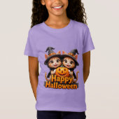 T-Shirt Cute Ginger Chats en sorcier Casquette Halloween C (Devant)