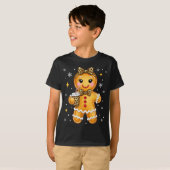 T-shirt Cute Gingerbread Leopard Coquette Christmas Xmas G (Devant entier)