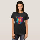 T-shirt Cute Giraffe Men Women Kids (Devant entier)