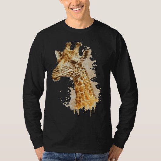 T-shirt Cute Giraffe Men Women Kids  1 (Devant)