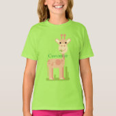 T-shirt Cute Giraffe Munching Thunder_Cove (Devant)