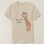 T-shirt Cute Giraffe Personnalisée<br><div class="desc">Jolie petite girafe T-shirt personnalisé. Oeuvre originale de Komila Y.</div>