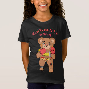 T-Shirt Cute Girlie Teddy Bear   Toucher la tasse à beurre
