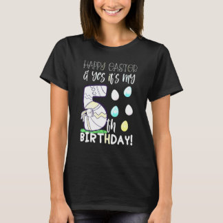 T-shirt Cute Girls Happy Easter Yes It's My 5th Birthday 5