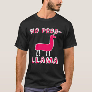 T-shirt Cute Girls No problem Lama Premium