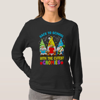 T-shirt Cute Gnomes Students Teacher Gnome  Back To School