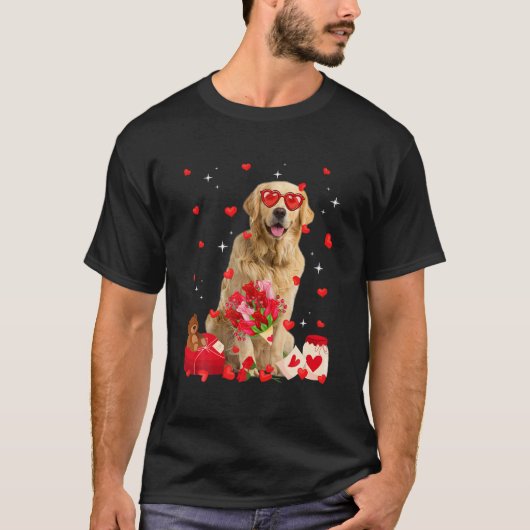 T-shirt Cute Golden Retriever (Devant)