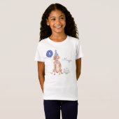 T-Shirt Cute Golden Retriever Chien Enfant Anniversaire Gâ (Devant entier)