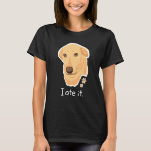 T-shirt Cute Golden Yellow Lab Labrador Face Dog Labby