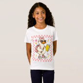 T-Shirt Cute Goose Back To School Coquette Bow First Day (Devant entier)