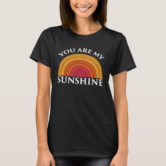 T-shirt Cute Graphic Tees You Are My Sunshine (Devant)