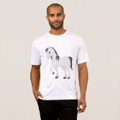 T-shirt Cute Gray Pony Cartoon Whimsical Horse (Devant entier)