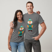 T-shirt Cute green fox (Unisexe)