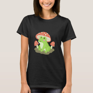 T-shirt Cute grenouille Champignons Casquette Cottagecore 