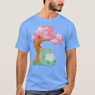 T-shirt Cute grenouille Kawaii Japonaise Fleur de Cerisier