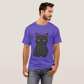 T-shirt Cute Grey Kitty Love Letter Hearts ✨🐾💕 (Devant entier)