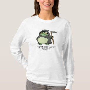 T-shirt Cute Grim Reaper Frog - ’Twas Carbs M’Lord